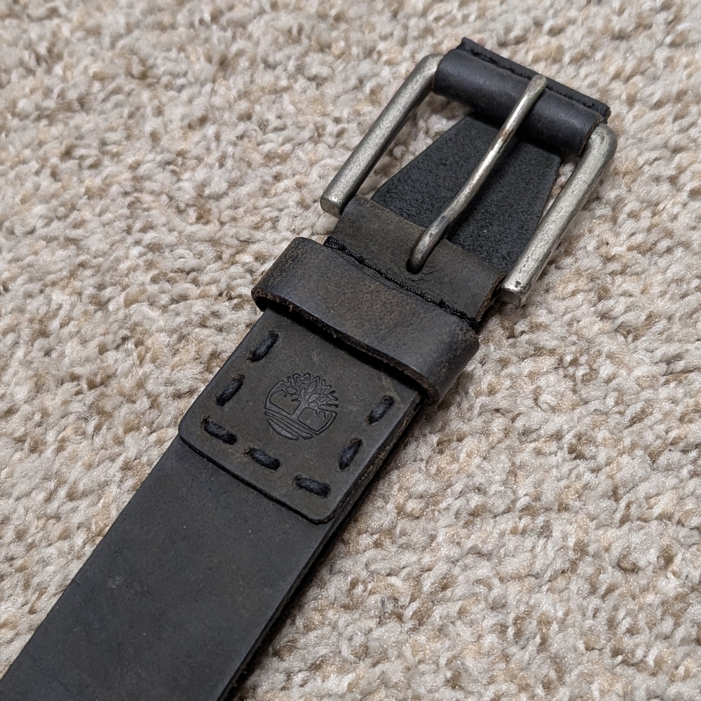 Timberland Black Leather Belt